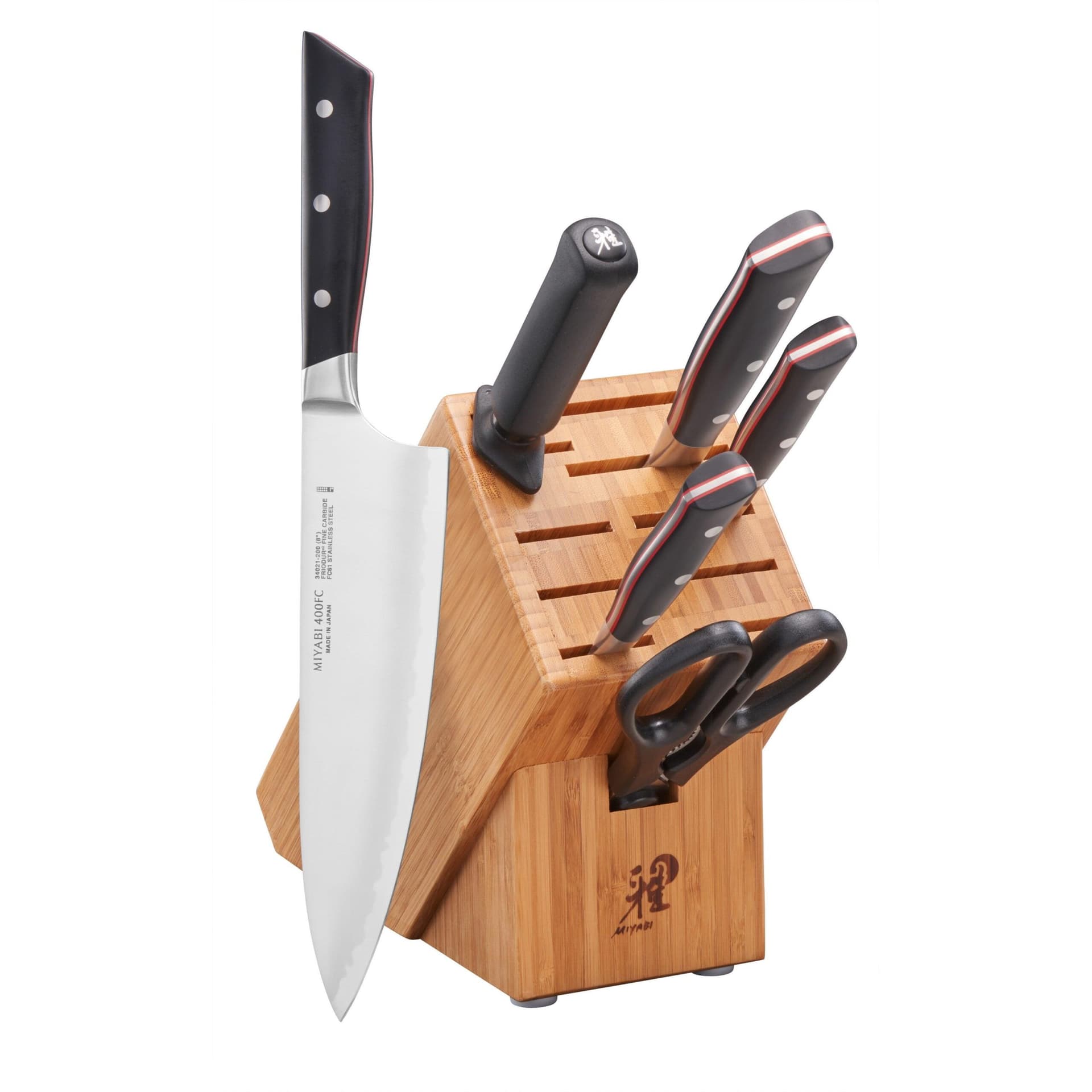 Evolution 7pc Knife Block Set Natural