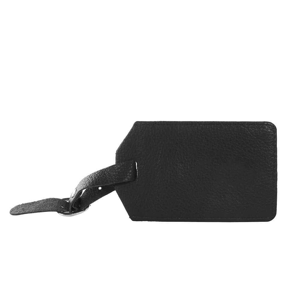 Leather Luggage Tag, Brown
