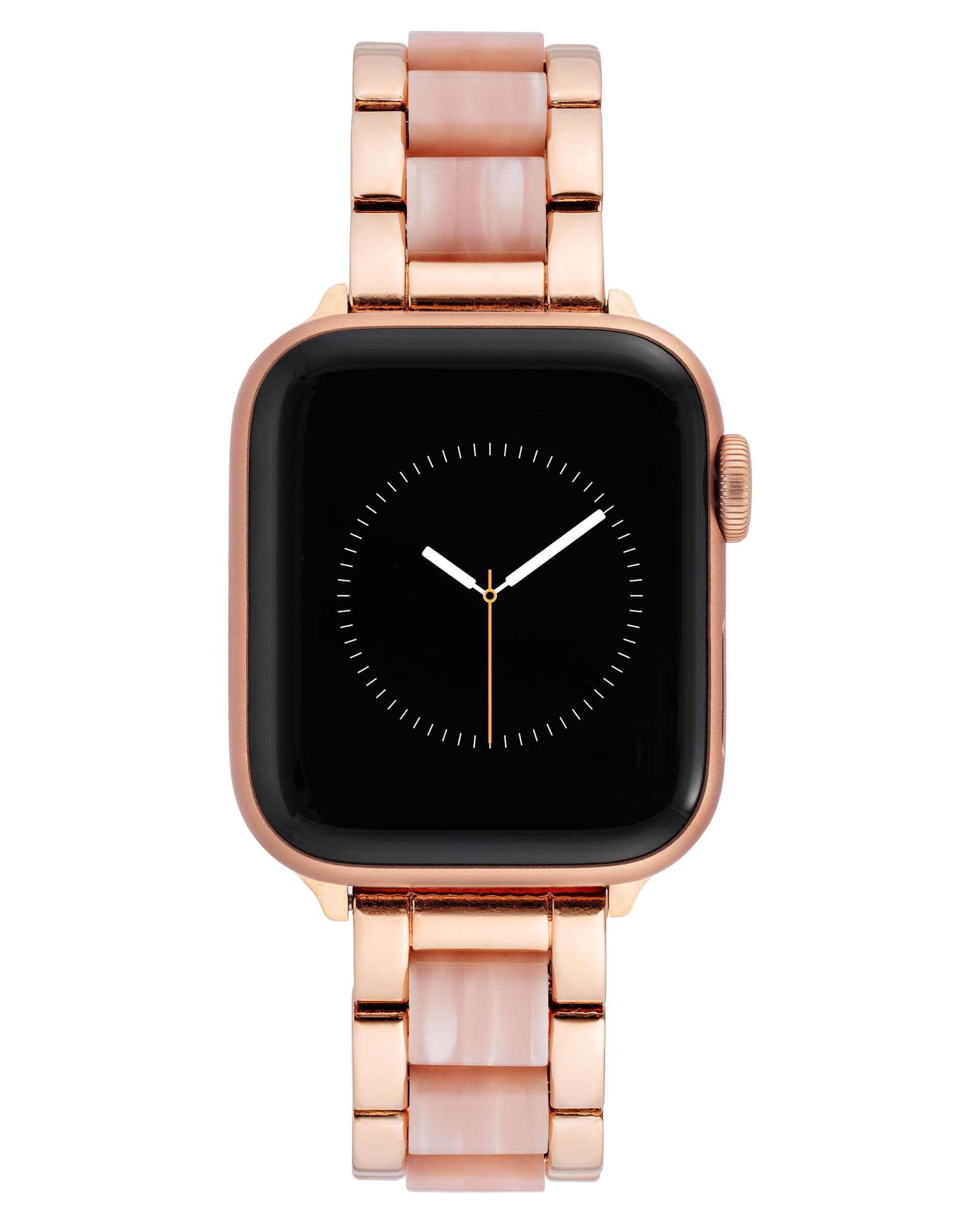 Anne Klein Apple Watch Bracelet in Rose Gold and Pink