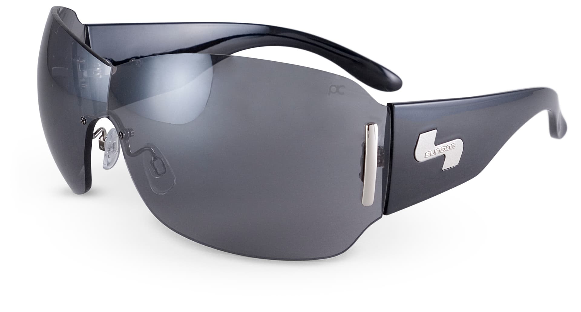 Impression Women's Sunglasses - Black/White/Gradient Smoke