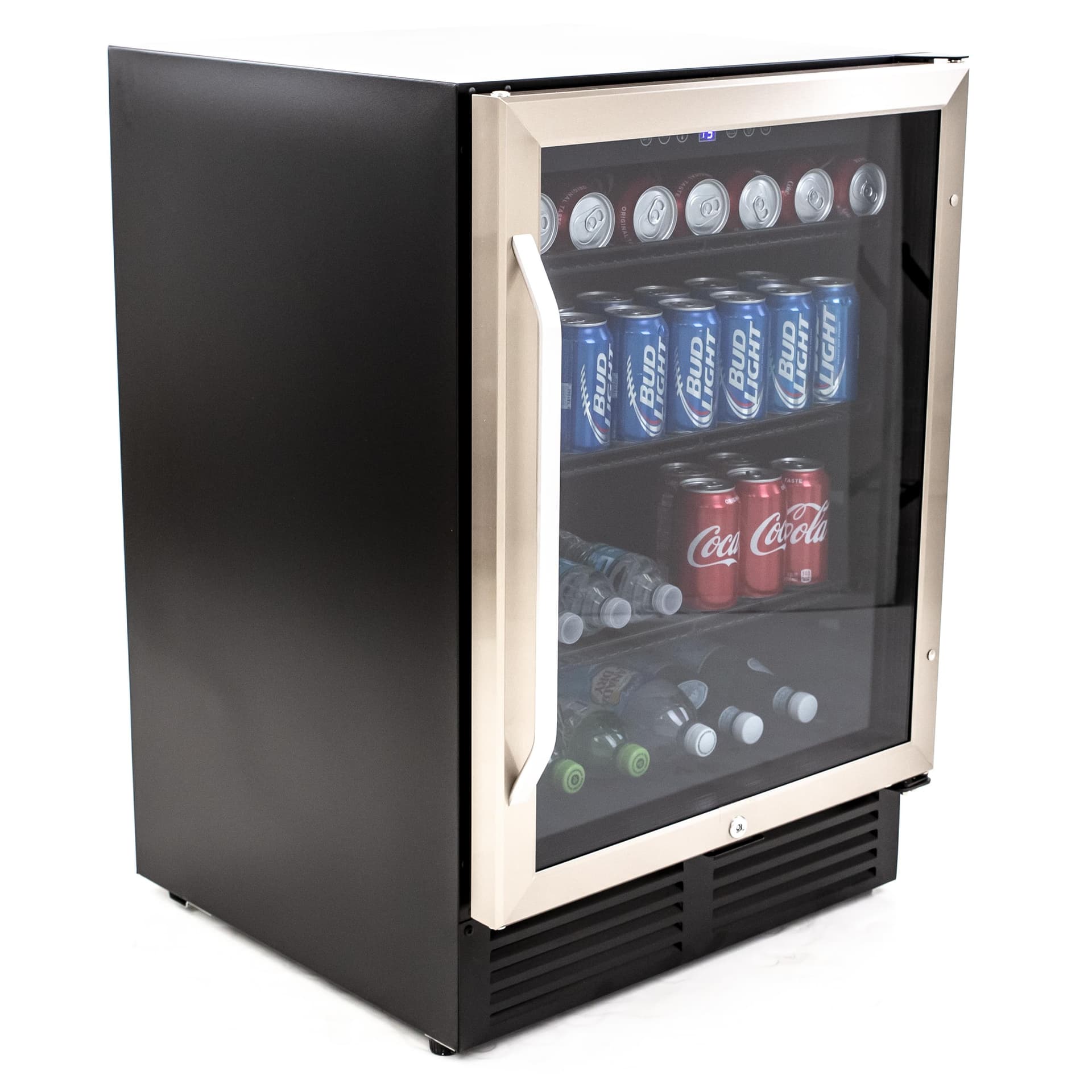 Avanti - 130-Can Beverage Center - Stainless Steel