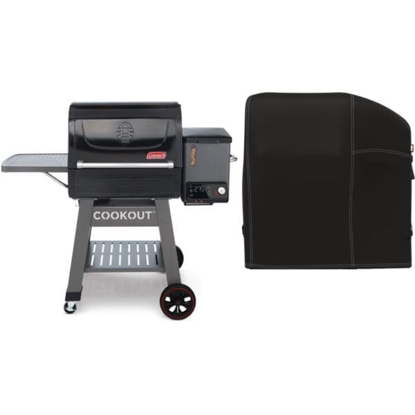 Cookout 1000 Grilling Kit with Digital Hardwood Pellet Grill and Heavy-Duty Cover
