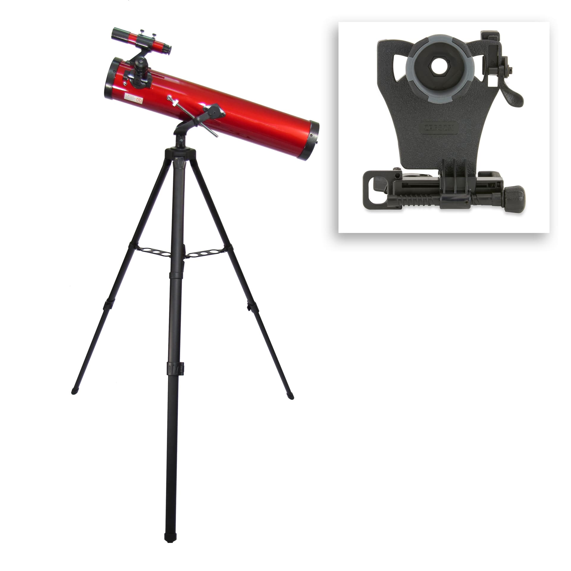 Red Planet Series Telescope w/ Smartphone Adapter Bundle
