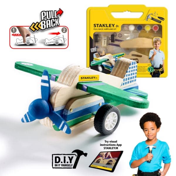 Stanley Jr. DIY Pull Back Airplane Toy
