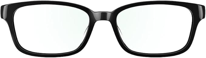 Amazon Echo Frames (3rd Gen) | Smart glasses with Alexa | Rectangle frames in Classic Black with blue light filtering lenses