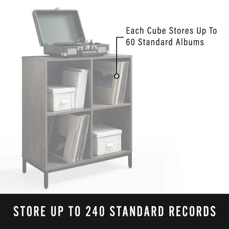 Jacobsen Record Storage Cube Bookcase