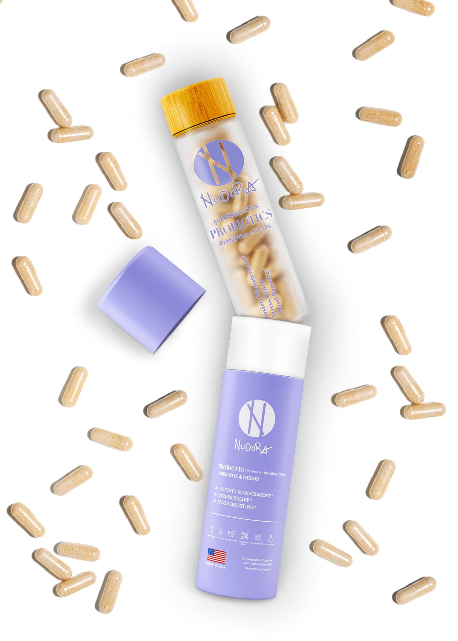 Nudora Purple: Daily Mood & Sleep Support – Feel Calm, Clear & Rested - 30 Days