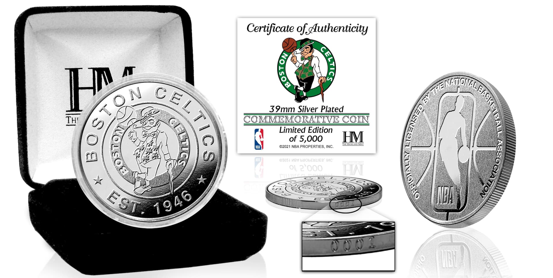 Boston Celtics Silver Coin