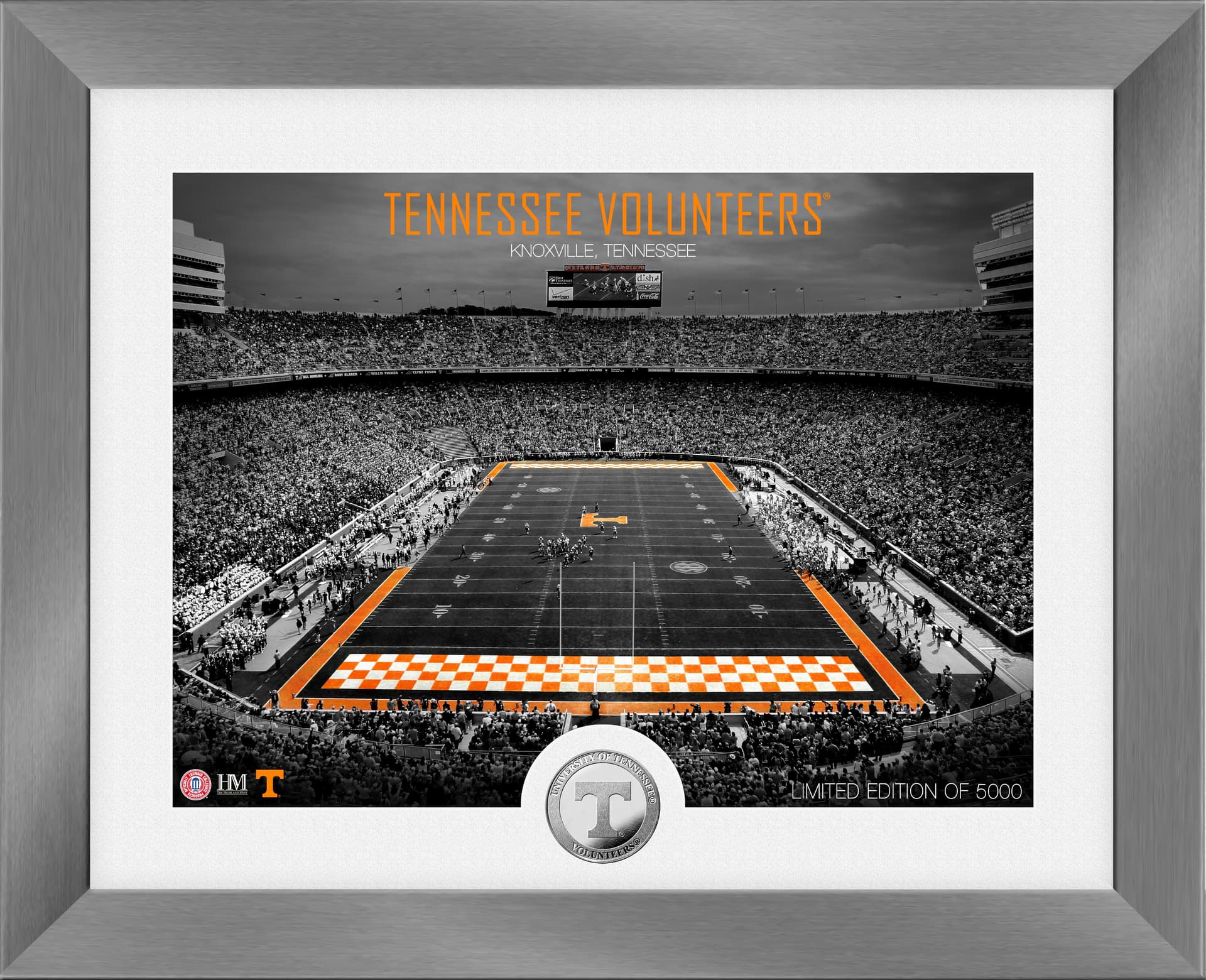 University of Tennessee Volunteers Art Deco Stadium Silver Coin