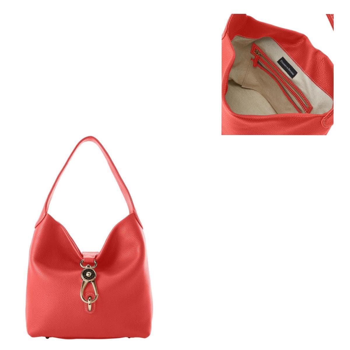 Pebble Grain Small Logo Lock Sac