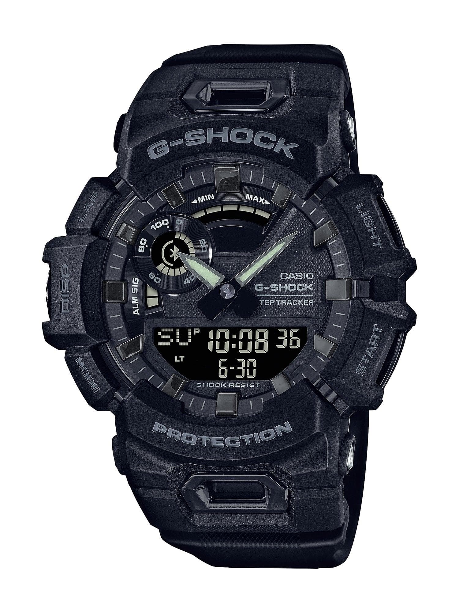 Mens G-Squad Smartphone Link Black Resin Smartwatch Black Dial