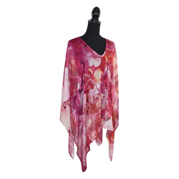 Hennesey Floral Poncho
