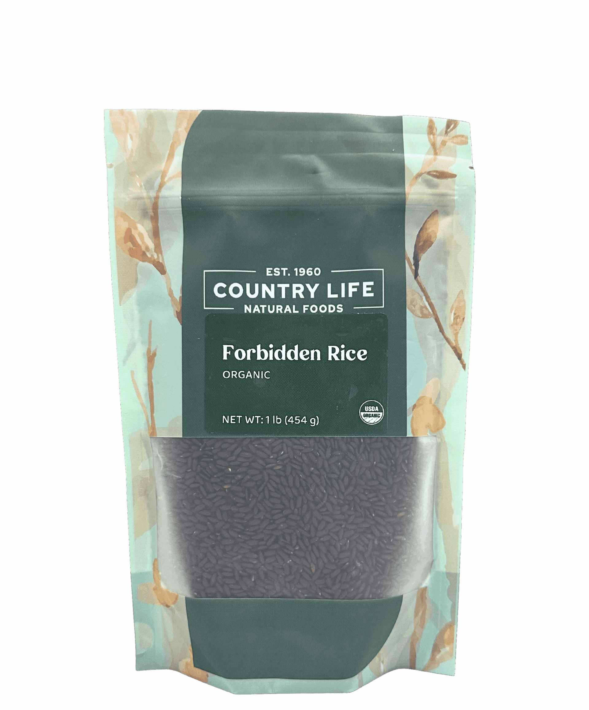 Forbidden Rice, Black, Organic (Black Pearl Rice) - Country Life Natural Foods