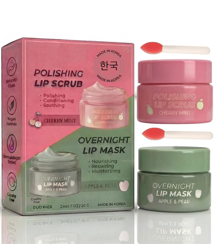Korean Skincare Lip Care Duo Set Size 2 Pieces