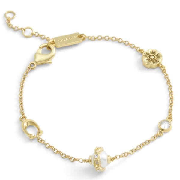 Pearl Orb Bracelet - Cream/Gold