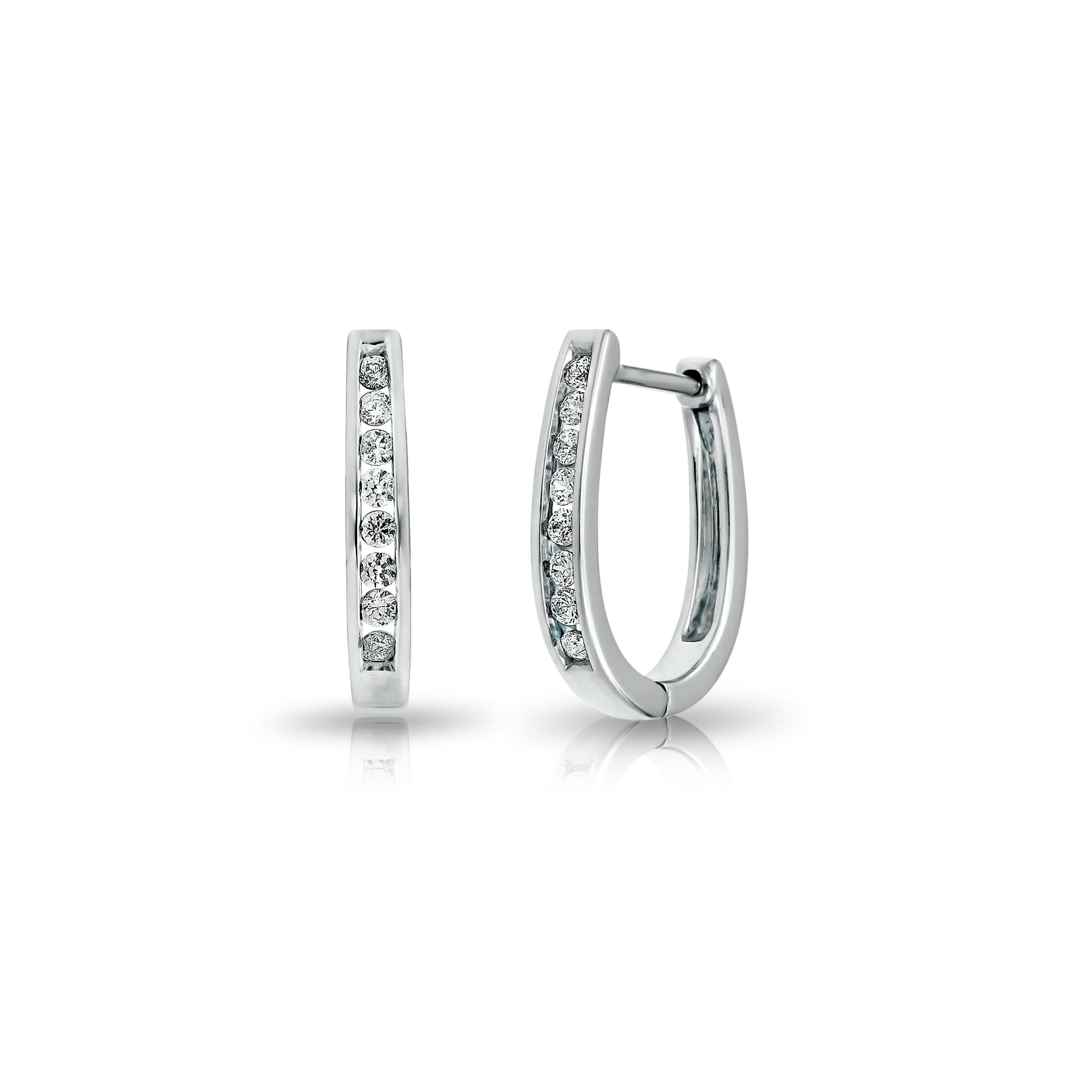 Diamond Hoop Earrings