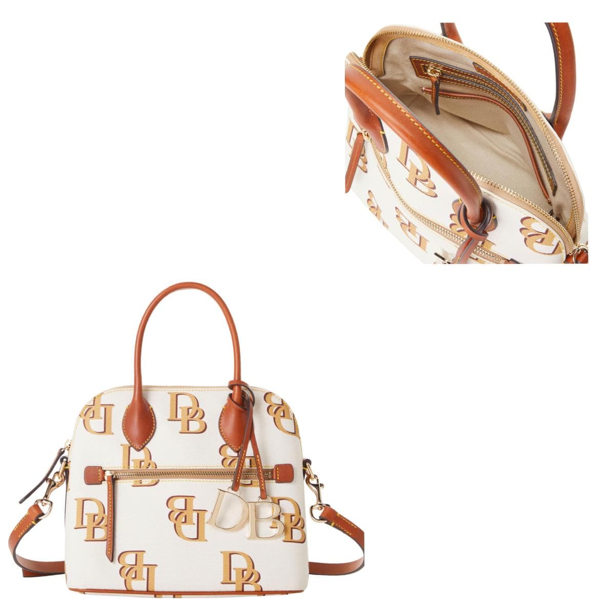 Monogram Domed Satchel