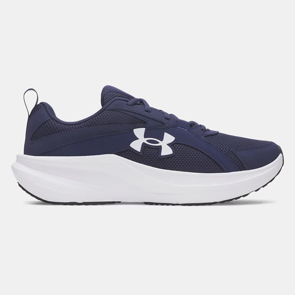 UA Men's Charged+ Assert 11 Shoe-Navy/White-10