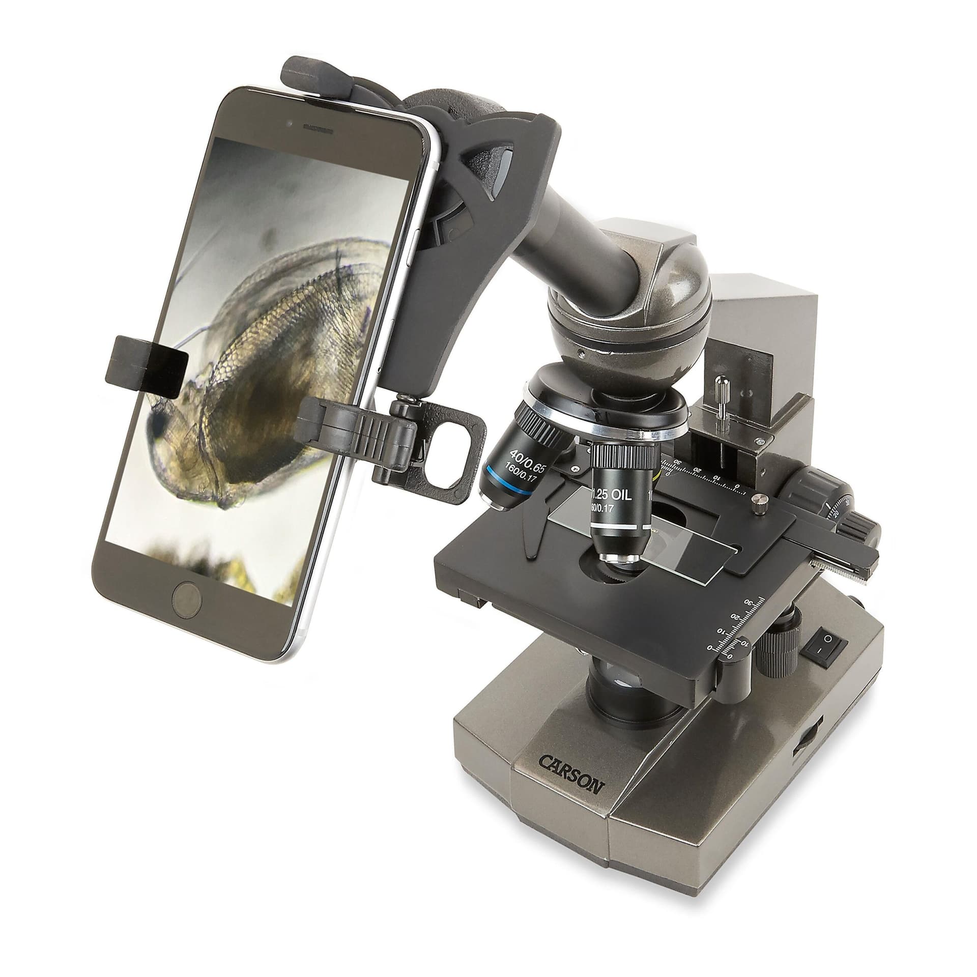 Intermediate Compound Microscope with Smartphone Adapter