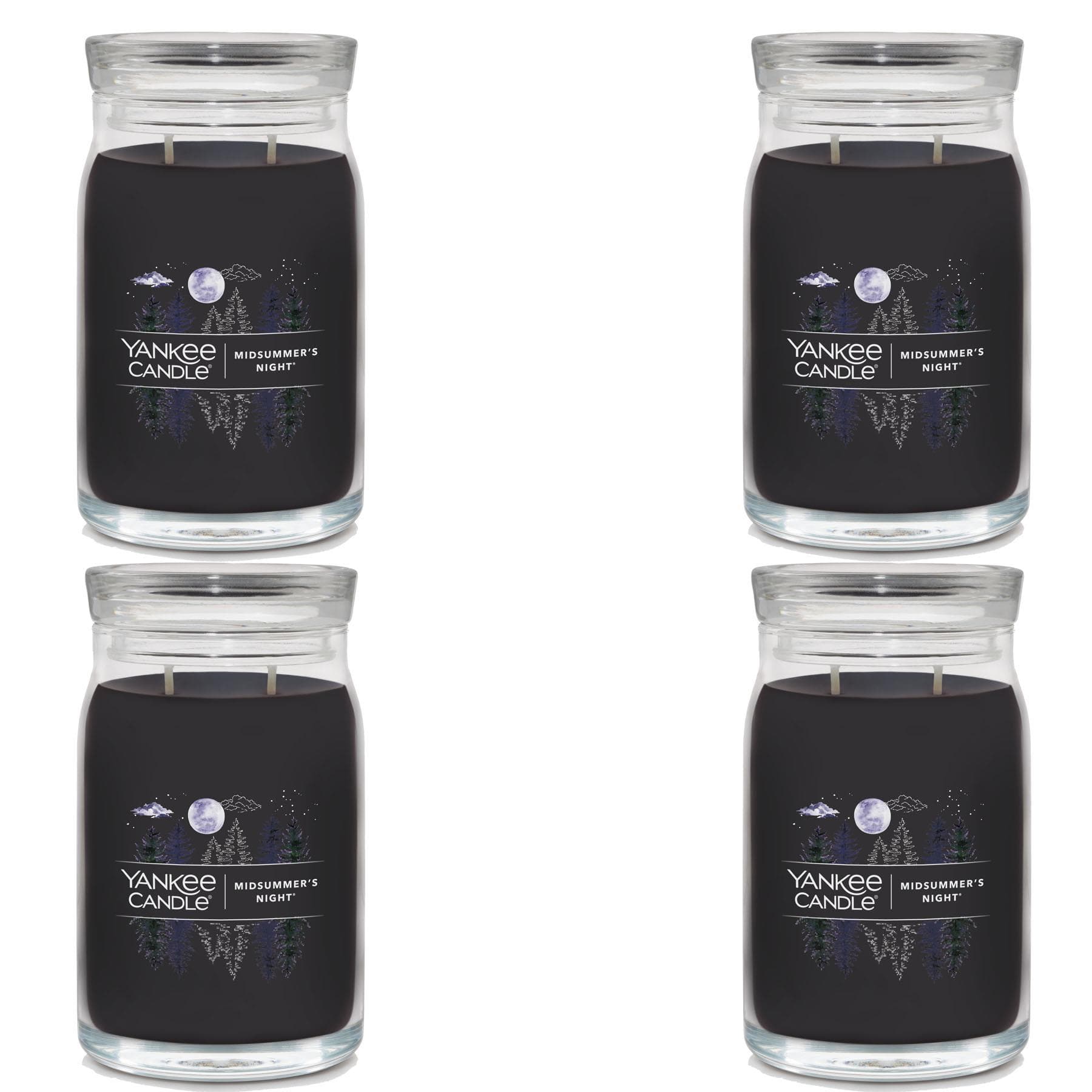 Signature Large Jar Candle - Midsummer's Night (set of 4)