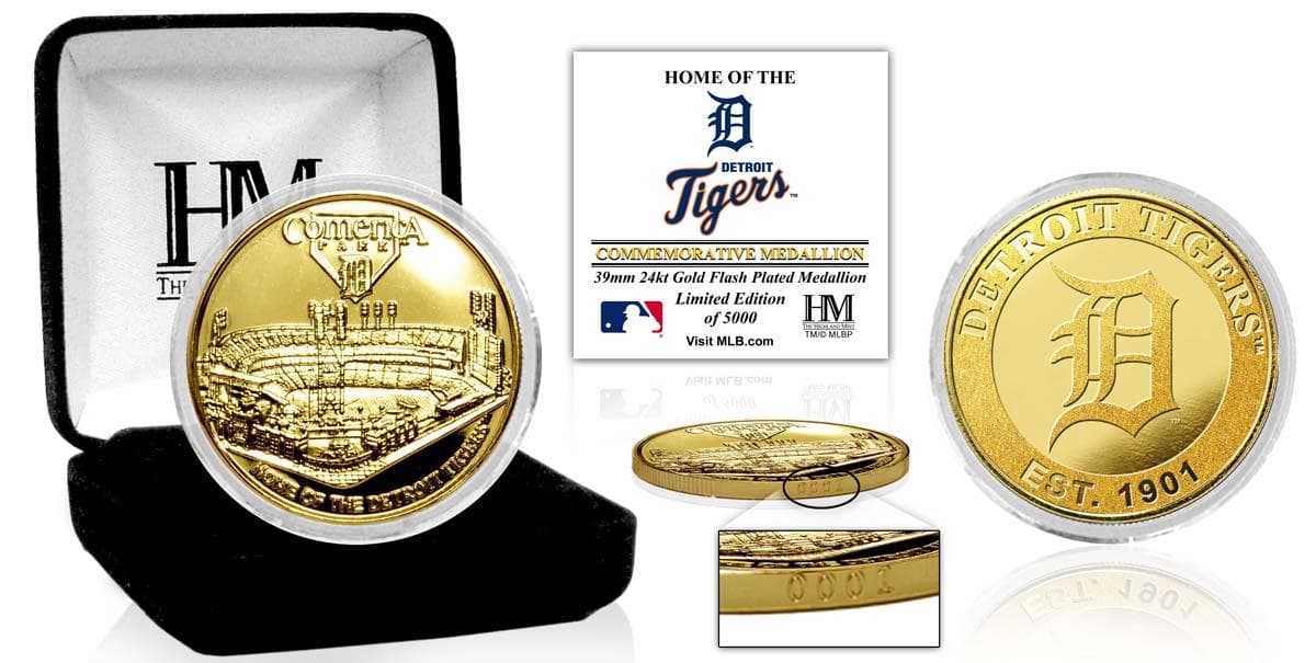 Detroit Tigers "Stadium" Gold Coin