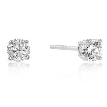Classic Petite CZ Stud Earrings