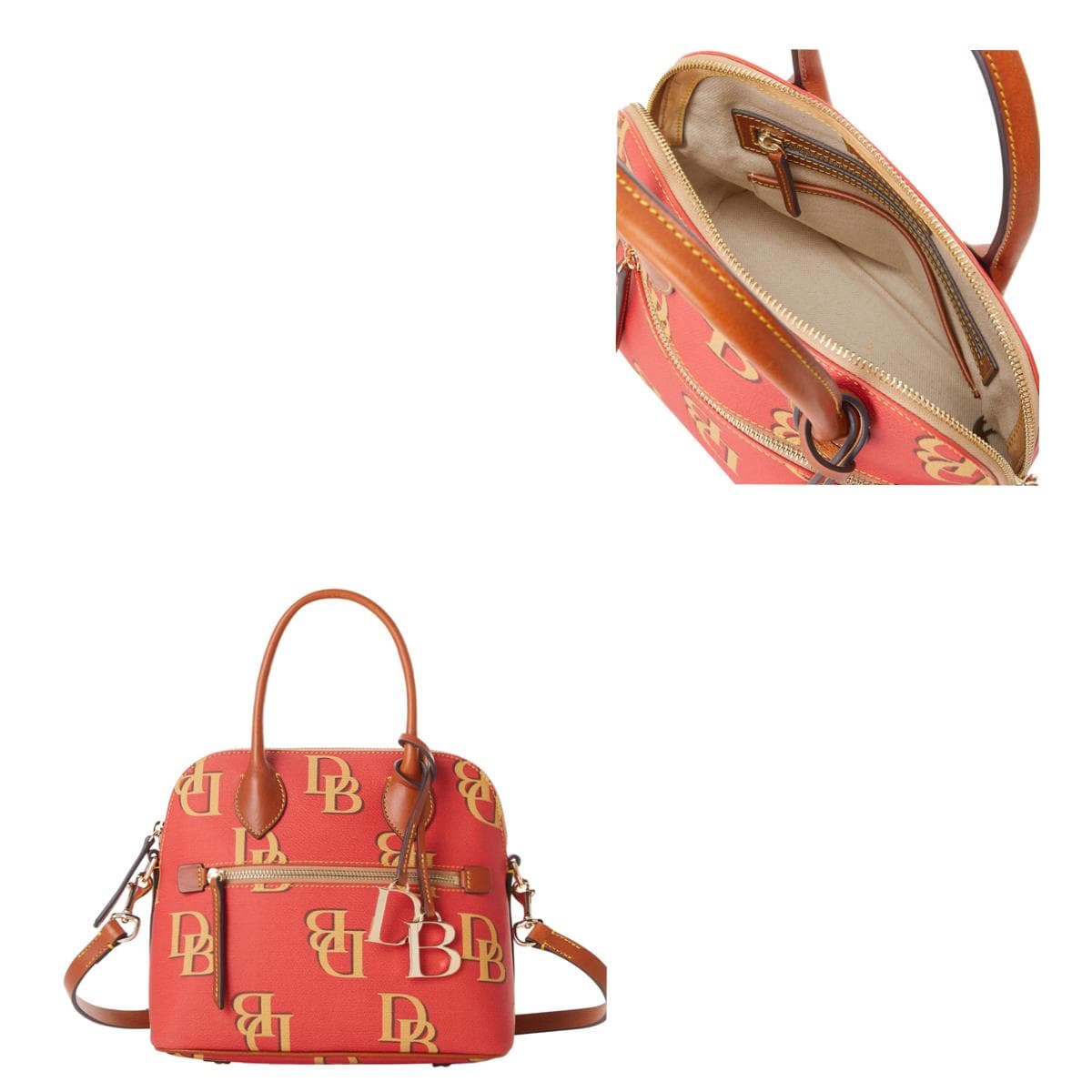 Monogram Domed Satchel