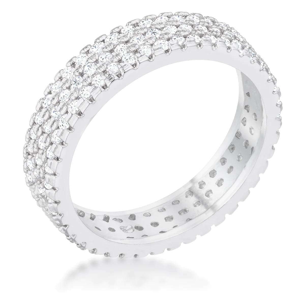 Classic CZ Triple Row Ring