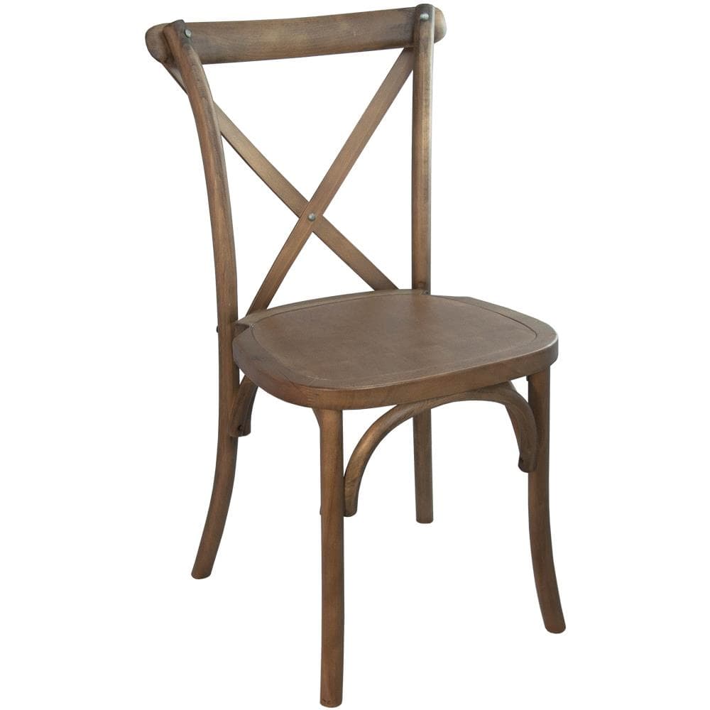 Light Brown X-Back Chair