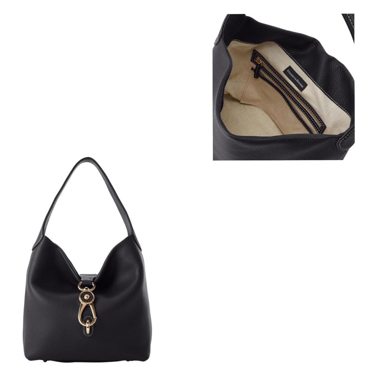Pebble Grain Small Logo Lock Sac