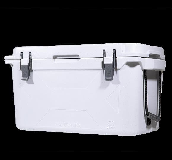 White 50 QT Bison Cooler
