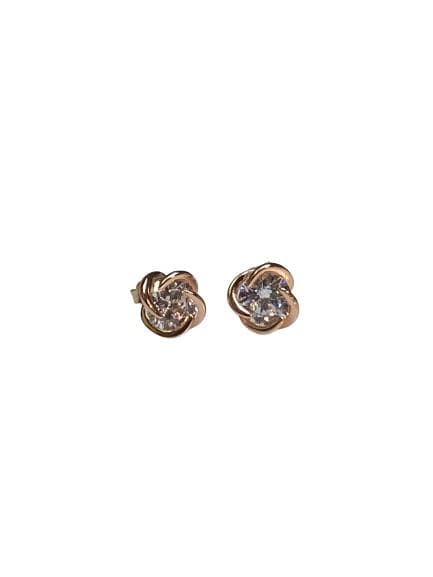 Latonia Cabella Rose Gold Plated Sterling Silver Swirl Earrings