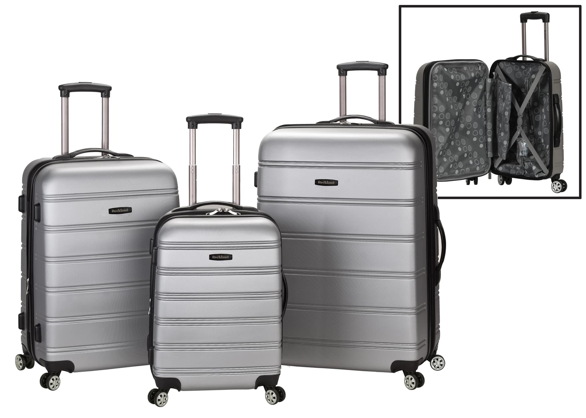 Melbourne, 3 pc. Molded Set - Silver