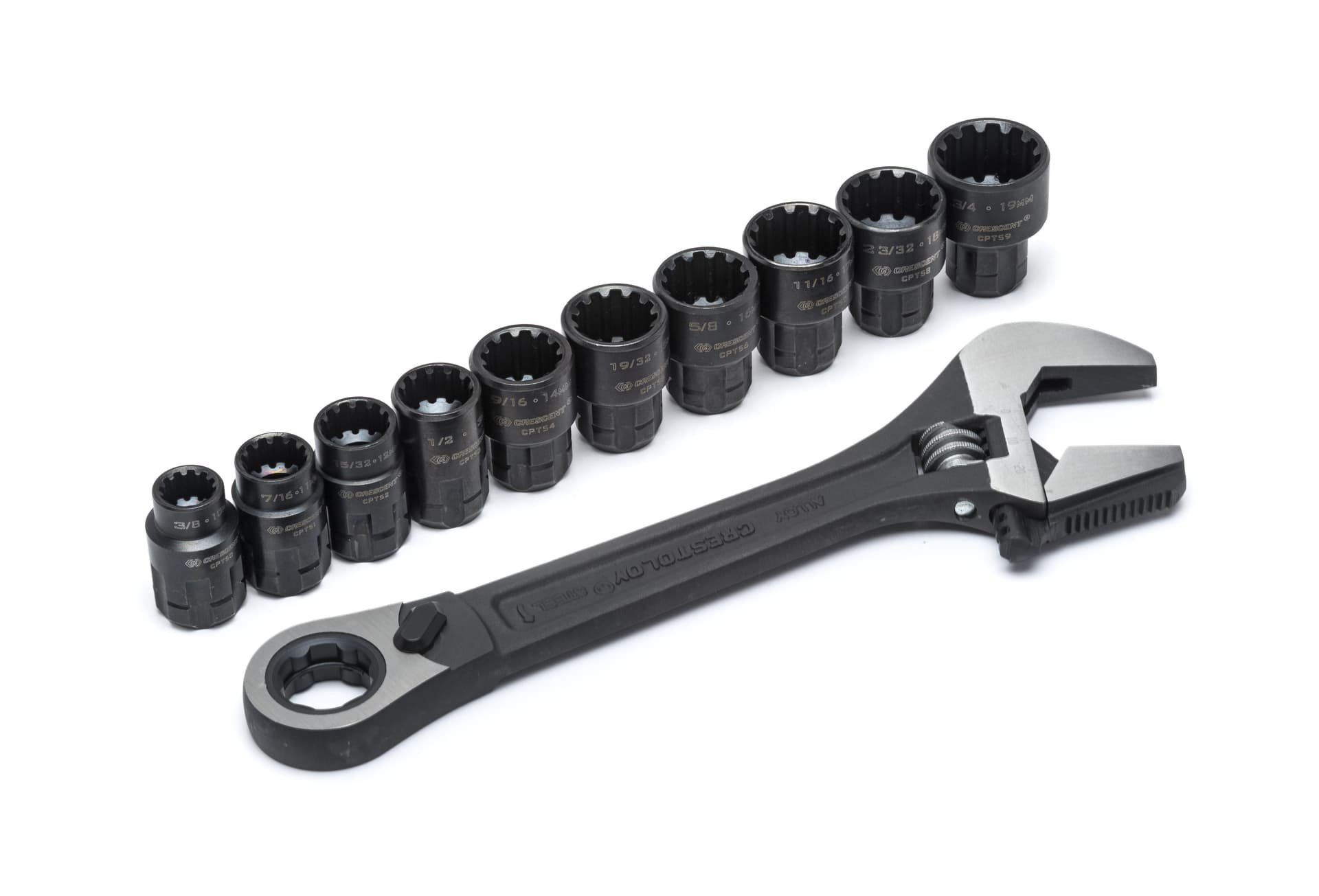 Crescent 11 Pc. Pass Thru Adjustable Wrench Set