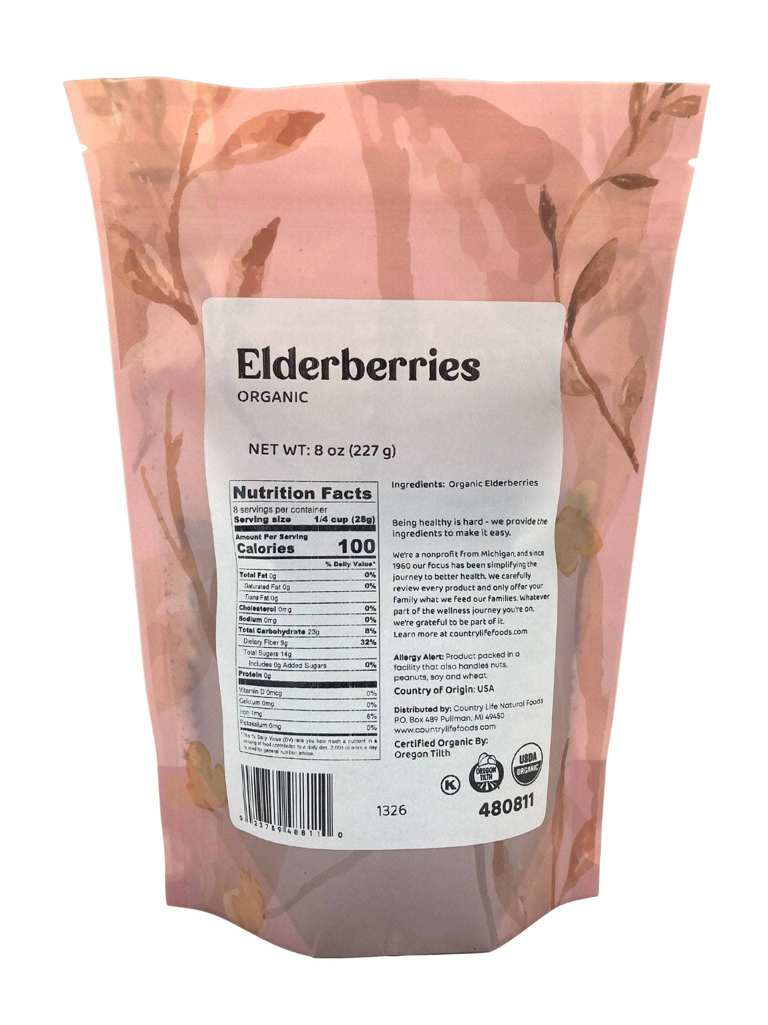 Organic Elderberries - Country Life Natural Foods