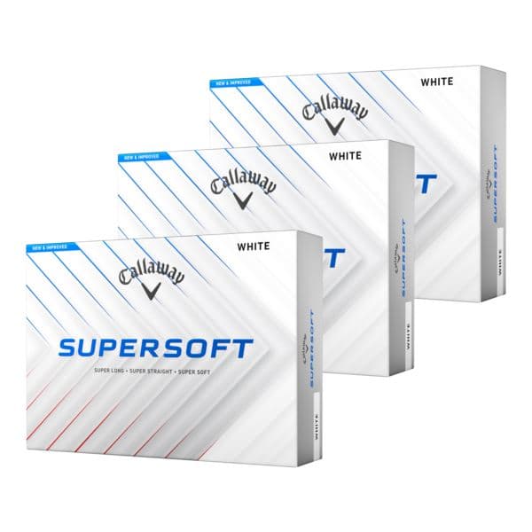 Supersoft Golf Balls - White - Three Dozen
