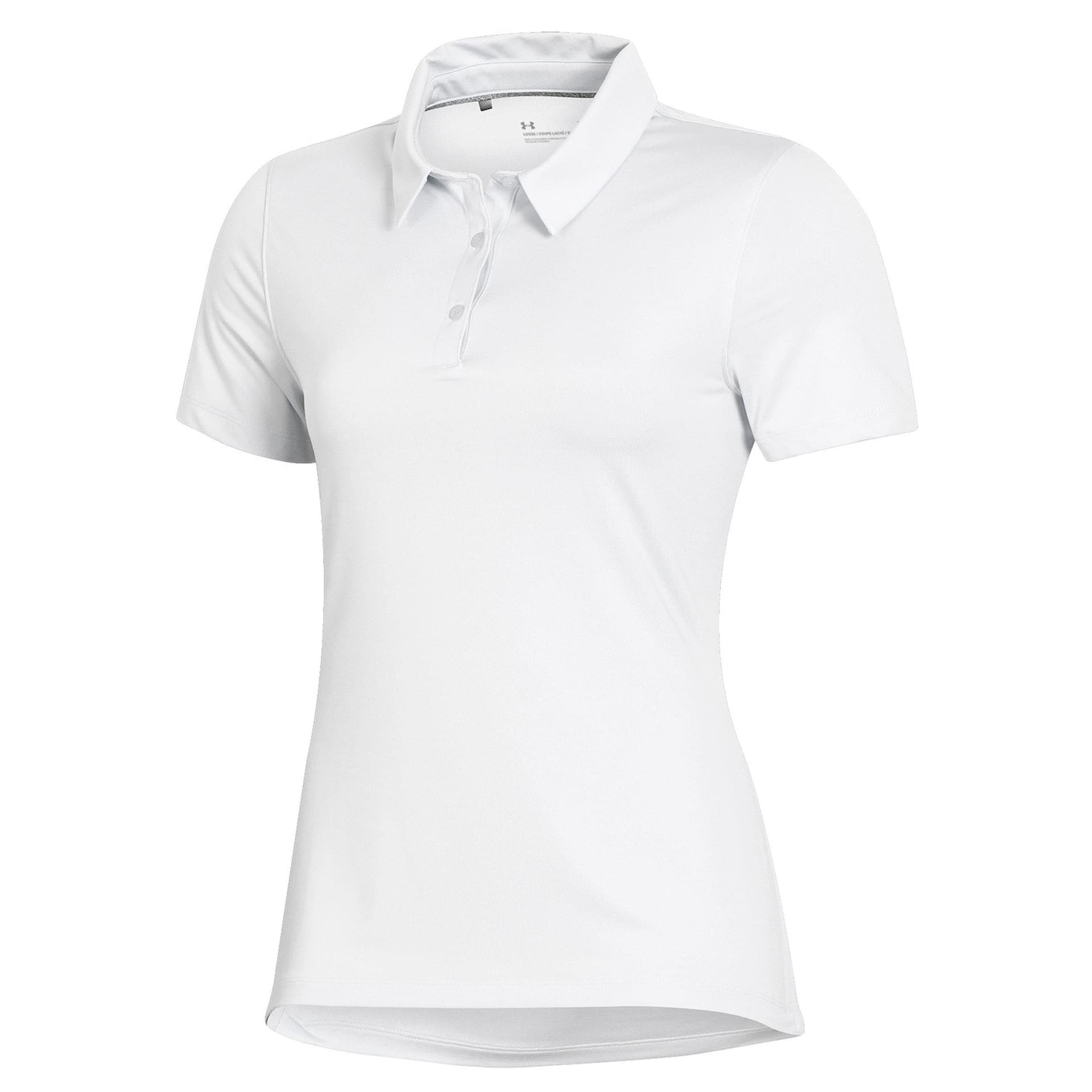 Under Armour T2 Green Women's Golf Polo - White-R/M
