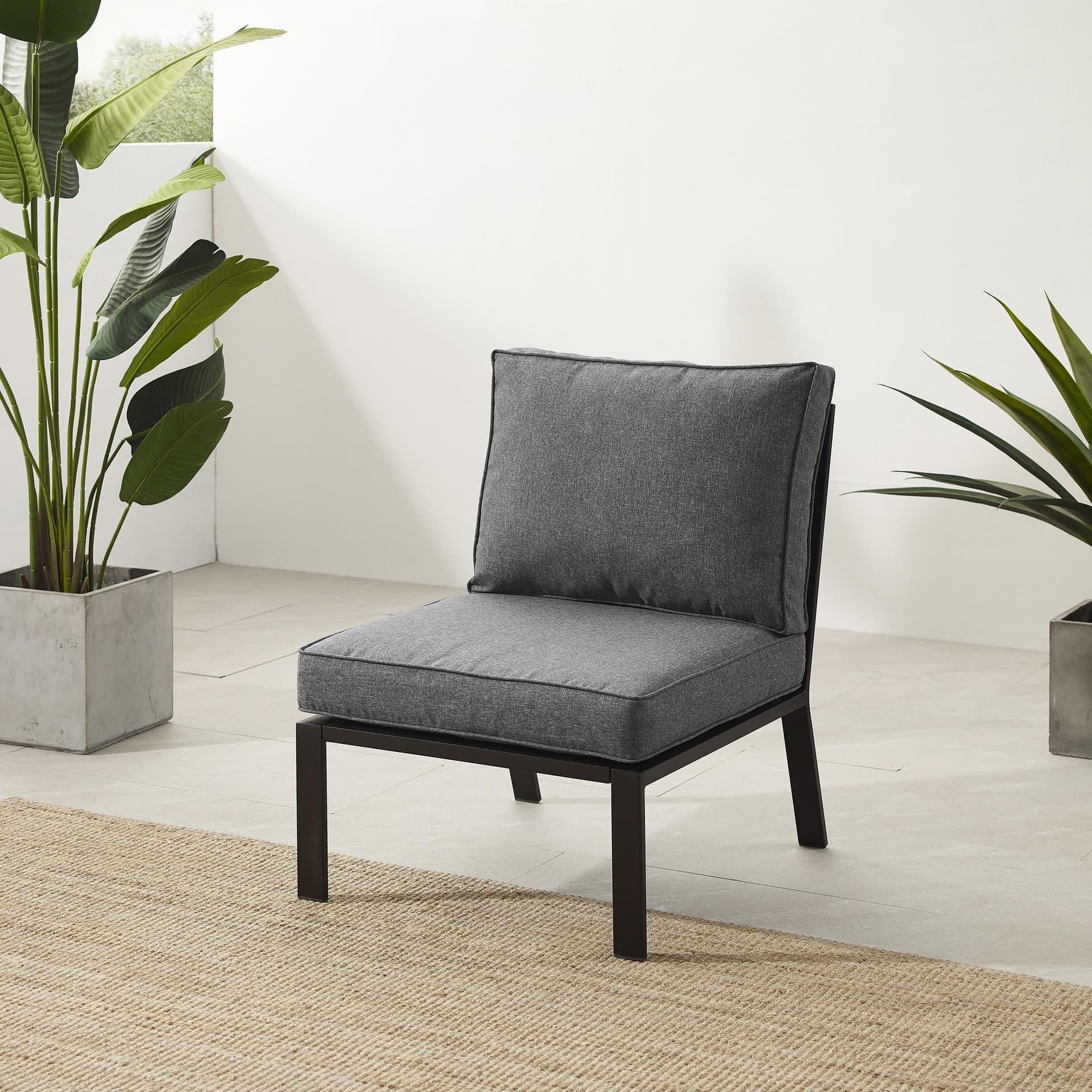 Clark Armless Outdoor Sectional Chair