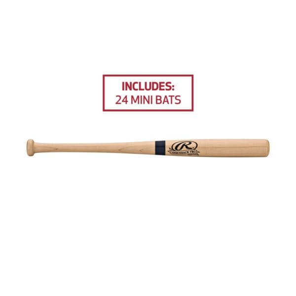 Rawlings - Wooden Miniature Souvenir Bat, Set of 24