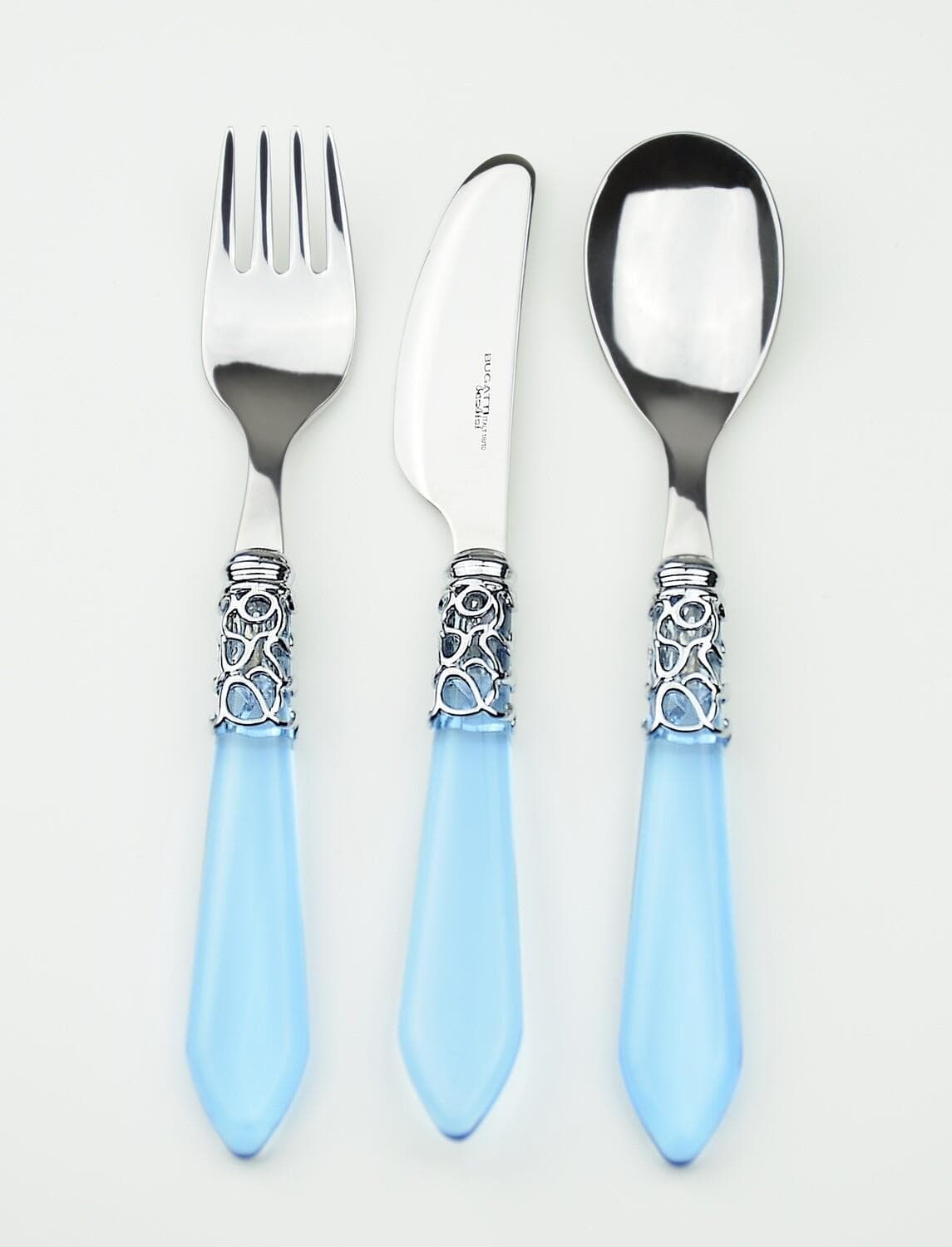 Baby Melodia 3 Piece Flatware Set for Children, baby pink
