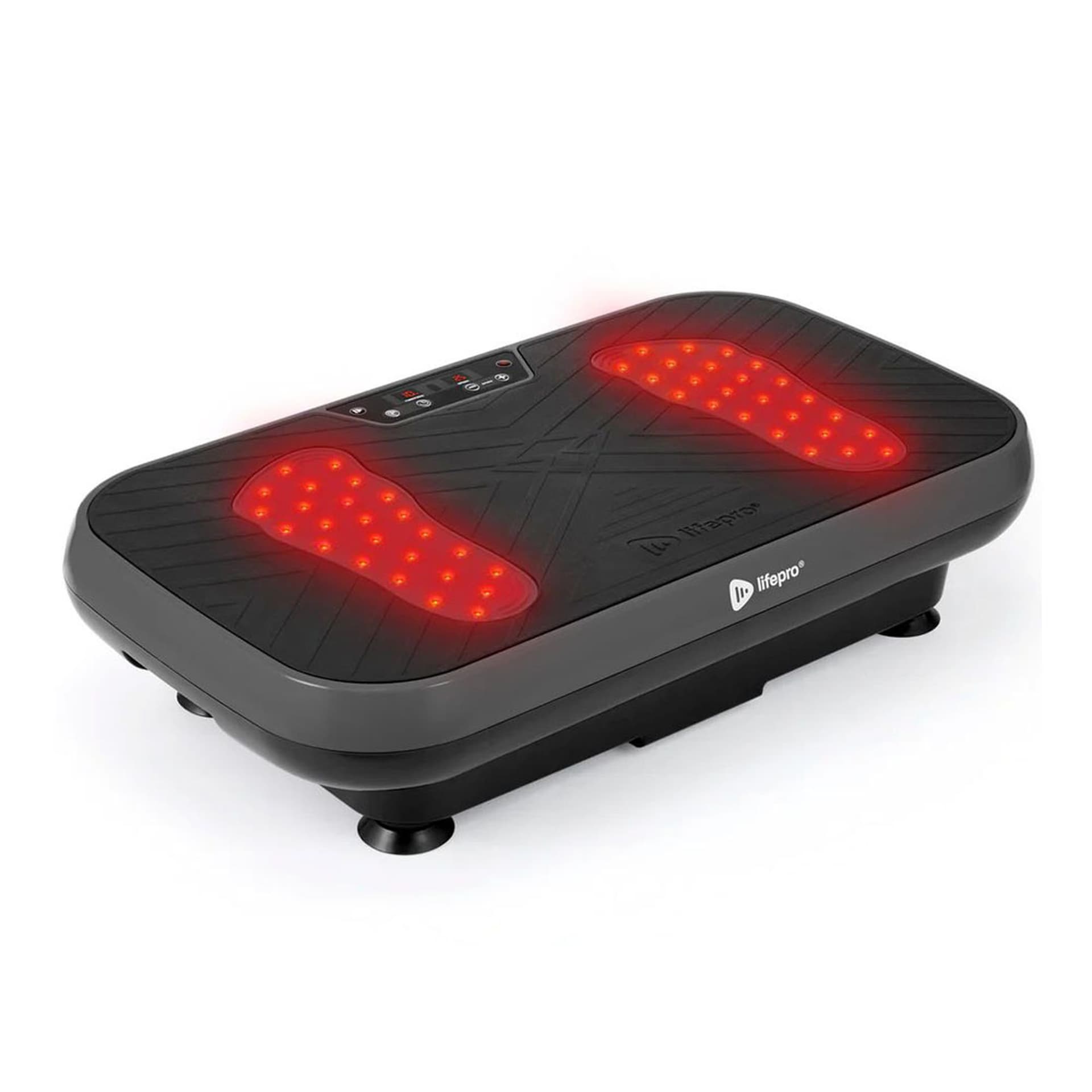 VibraRed Vibration Plate with Red Light Therapy - Black