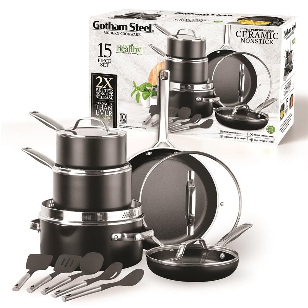 Modern Cookware Set Size 15 Piece Set