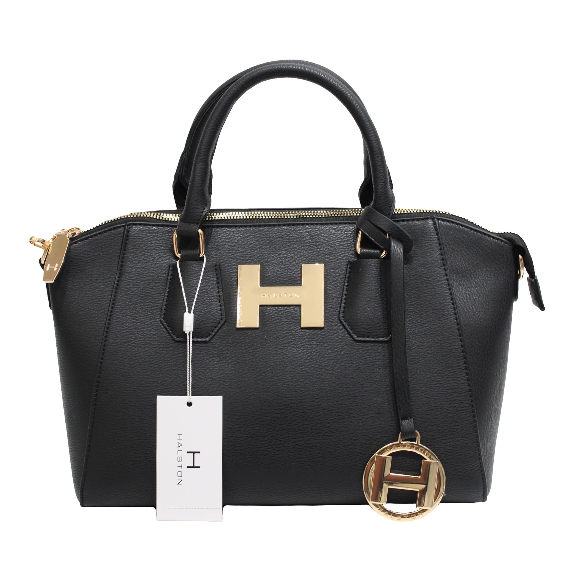Dome Zip Satchel - Black