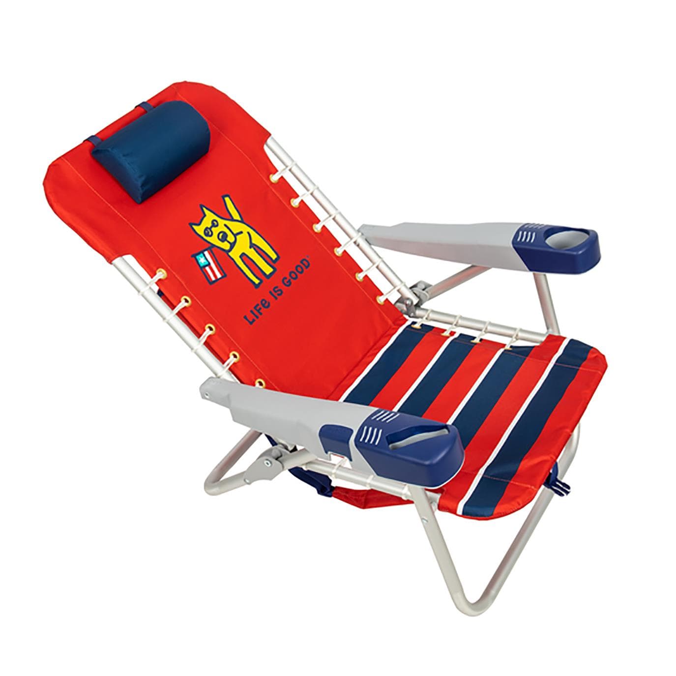 Rocket Flag Backpack Beach Chair
