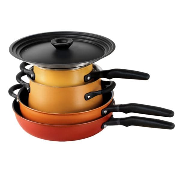 6pc Essentials Nonstick & Stainless Induction Cookware Spark Edition