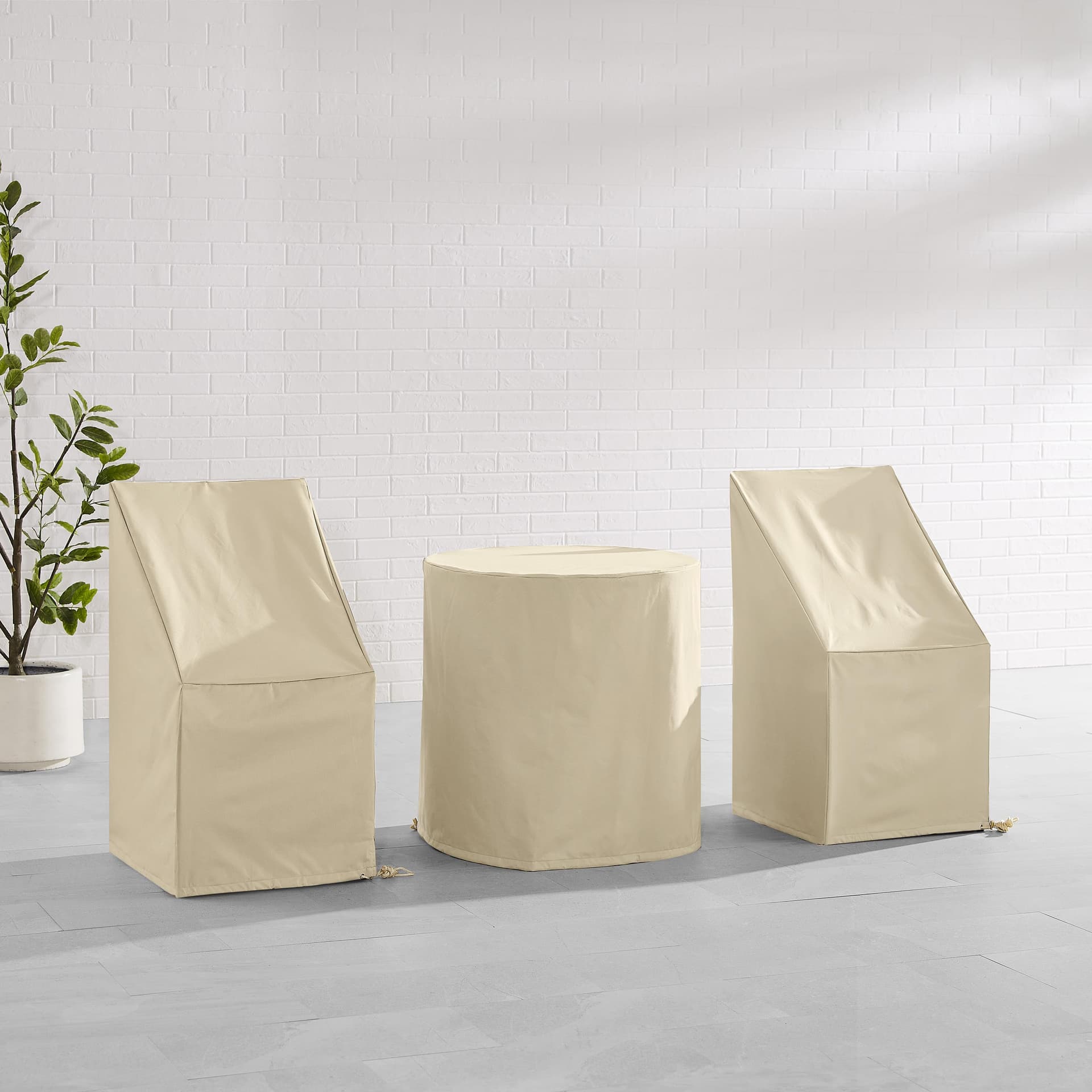 3Pc Outdoor Bistro Furniture Cover Set