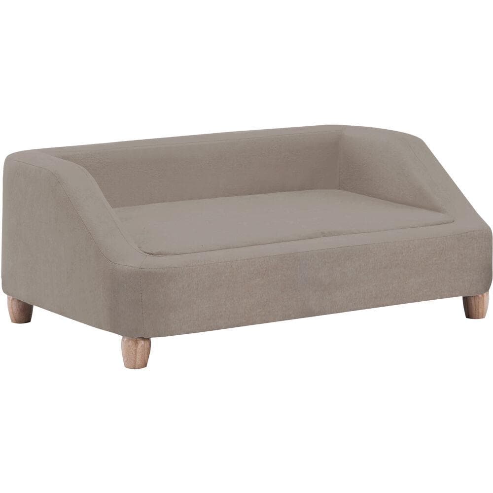 36-In. Microfiber Rectangle Pet Bed for Medium-Sized Dogs, Tan
