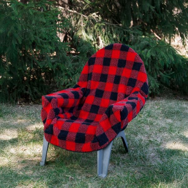The Chair Blanket Polar Fleece - buffalo plaid