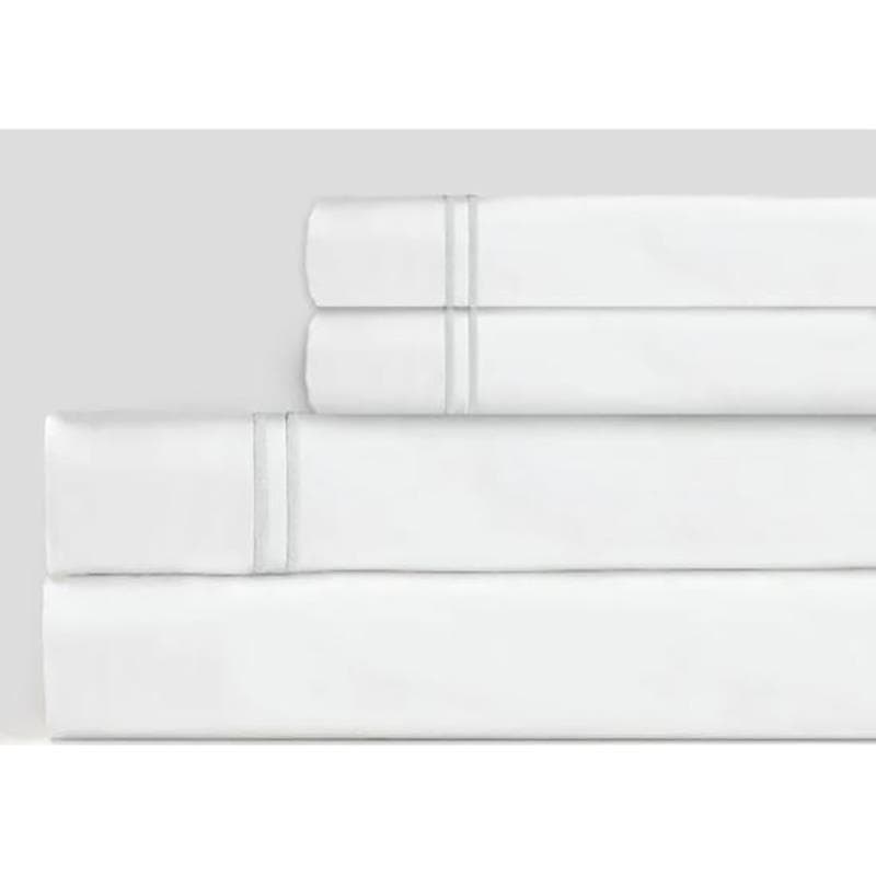 Grande Hotel King Sheet Set - White/Grey