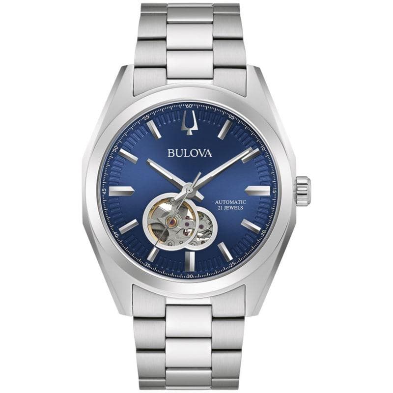 Men's Surveyor Automatic SS Bracelet Watch Blue dial